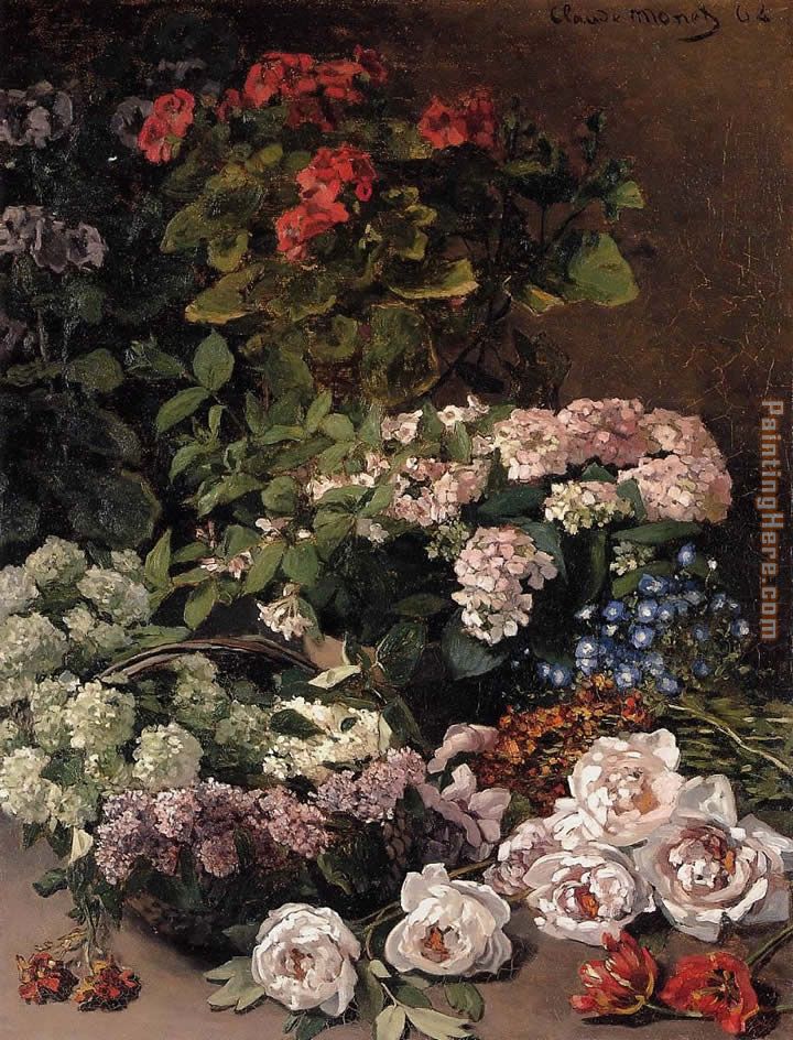 Spring Flowers painting - Claude Monet Spring Flowers art painting